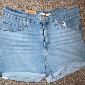 Levi's Women's Light Blue Denim Shorts
